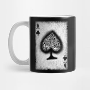 Ace of Spades with Roses Mug